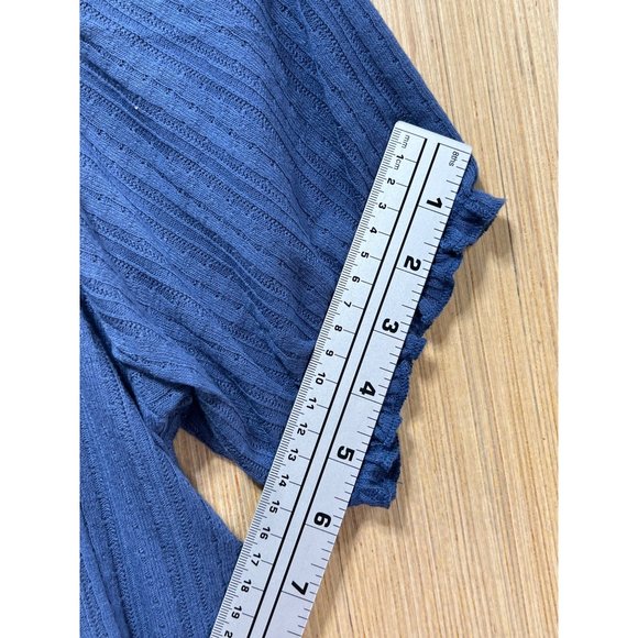 Lauren Conrad - Women's Blue Shirt Round Neckline - Small - Picture 6 of 15